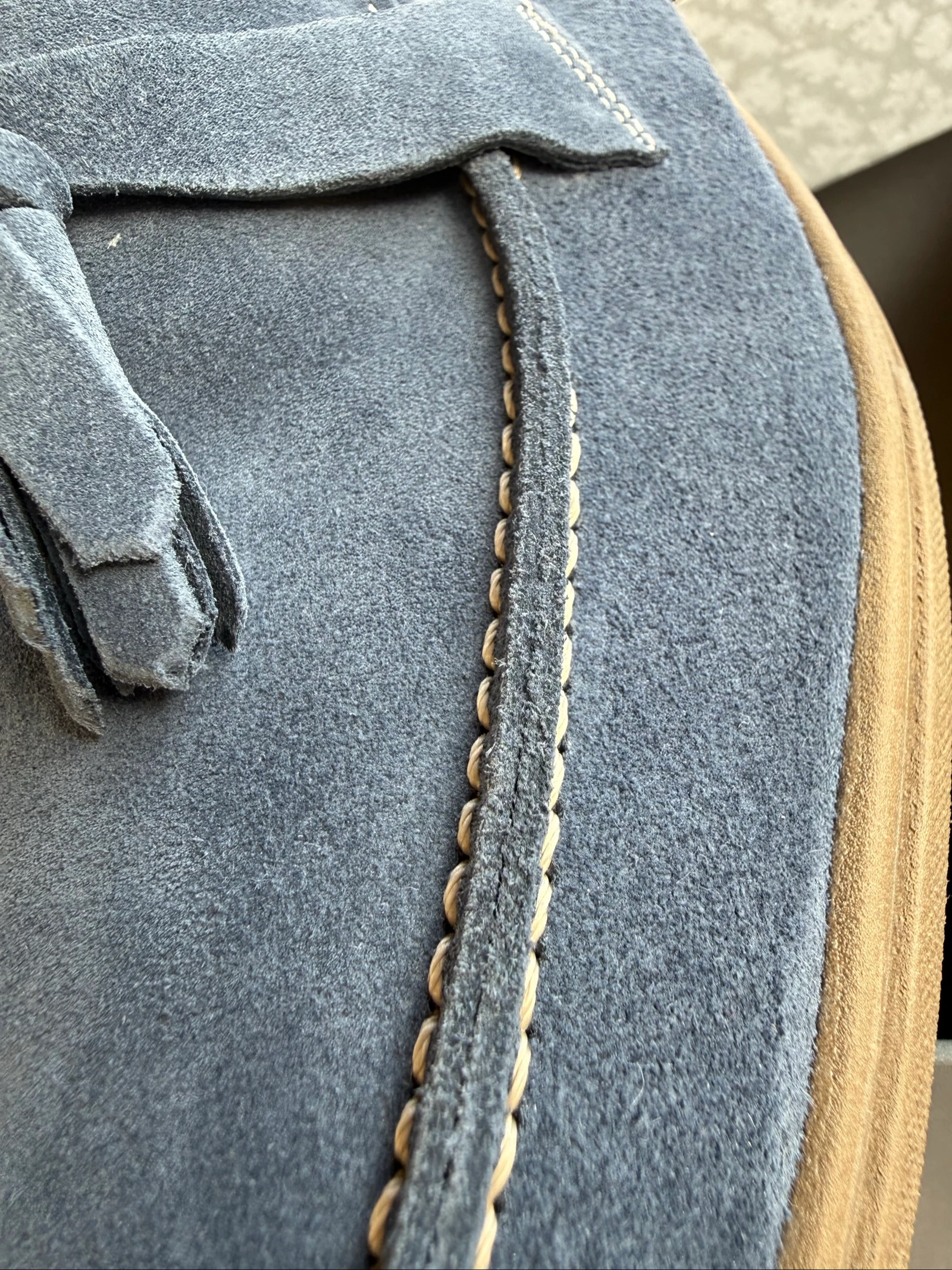 Mocasines de ante azul con borlas Primopiano - Talla 44 – photo 7